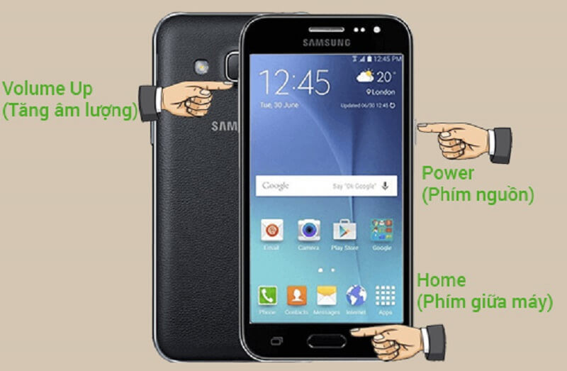 reset điện thoại Samsung