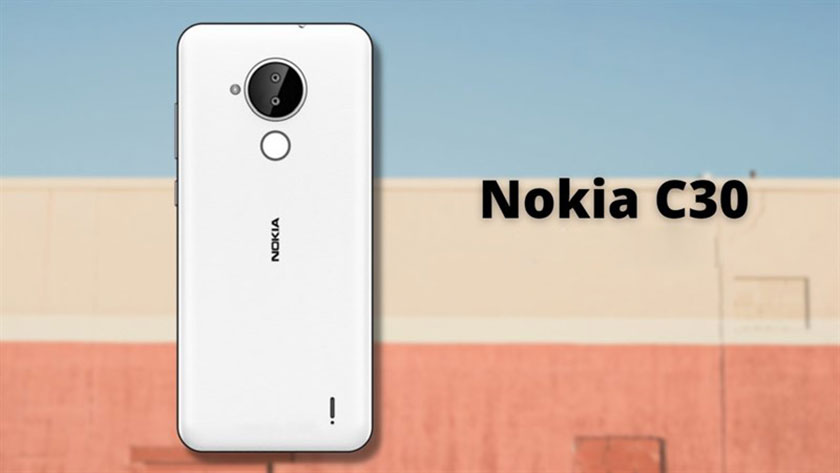 Thiết kế điện thoại Nokia C30 không có quá nhiều điểm khác biệt